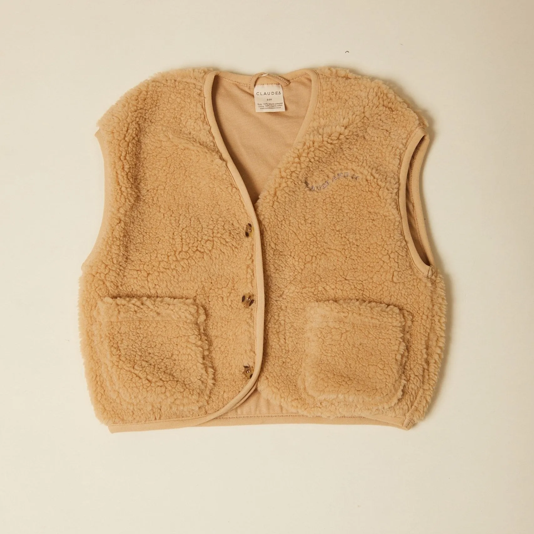 Claude & Co: Alma Borg Gilet - Sand