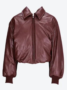 Coated bomber jacket