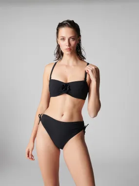 Culotte de bain taille haute - Noir