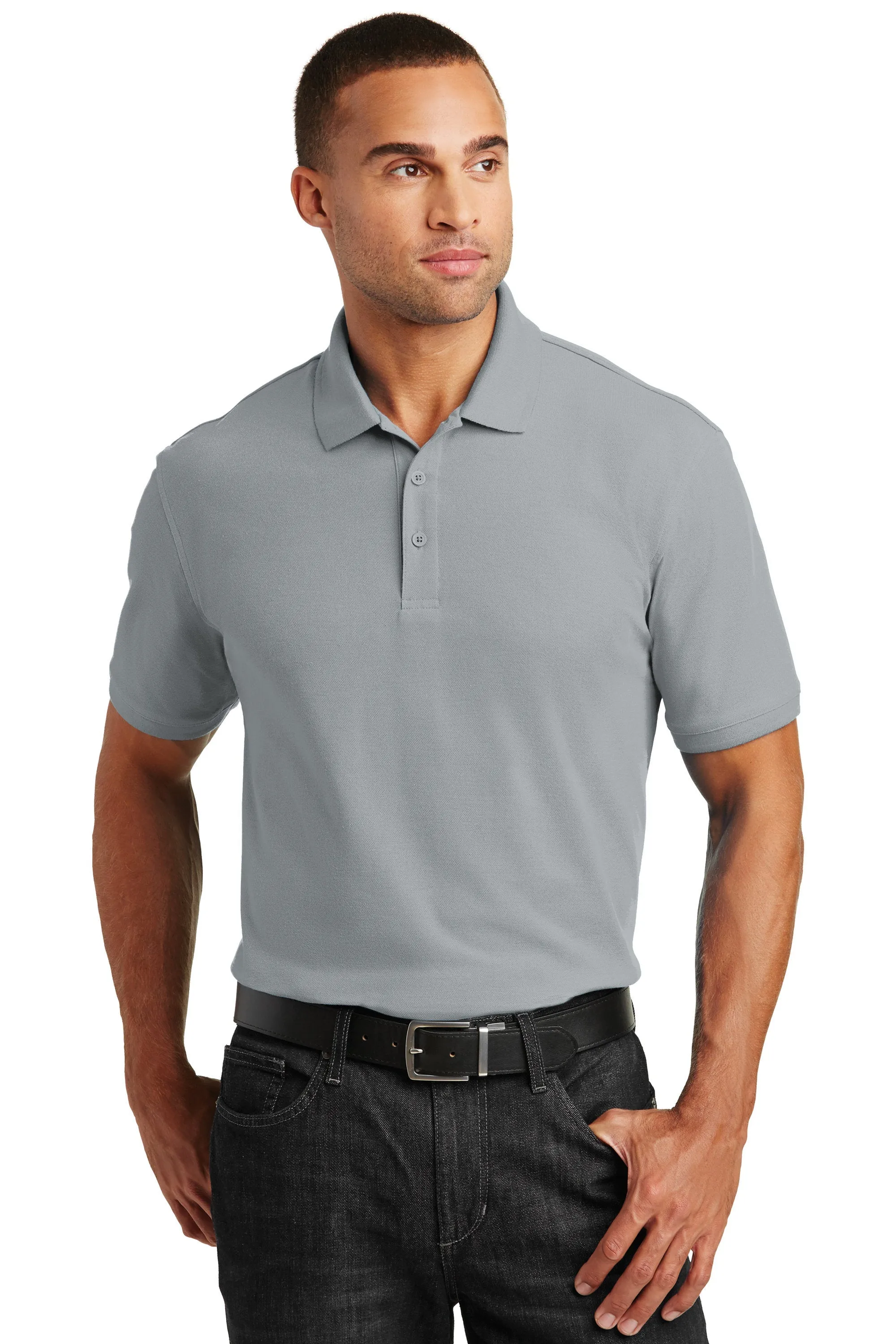 Custom Embroider Classic Pique Polo Shirt - Personalize Polo Shirt on Left or Right Chest Included