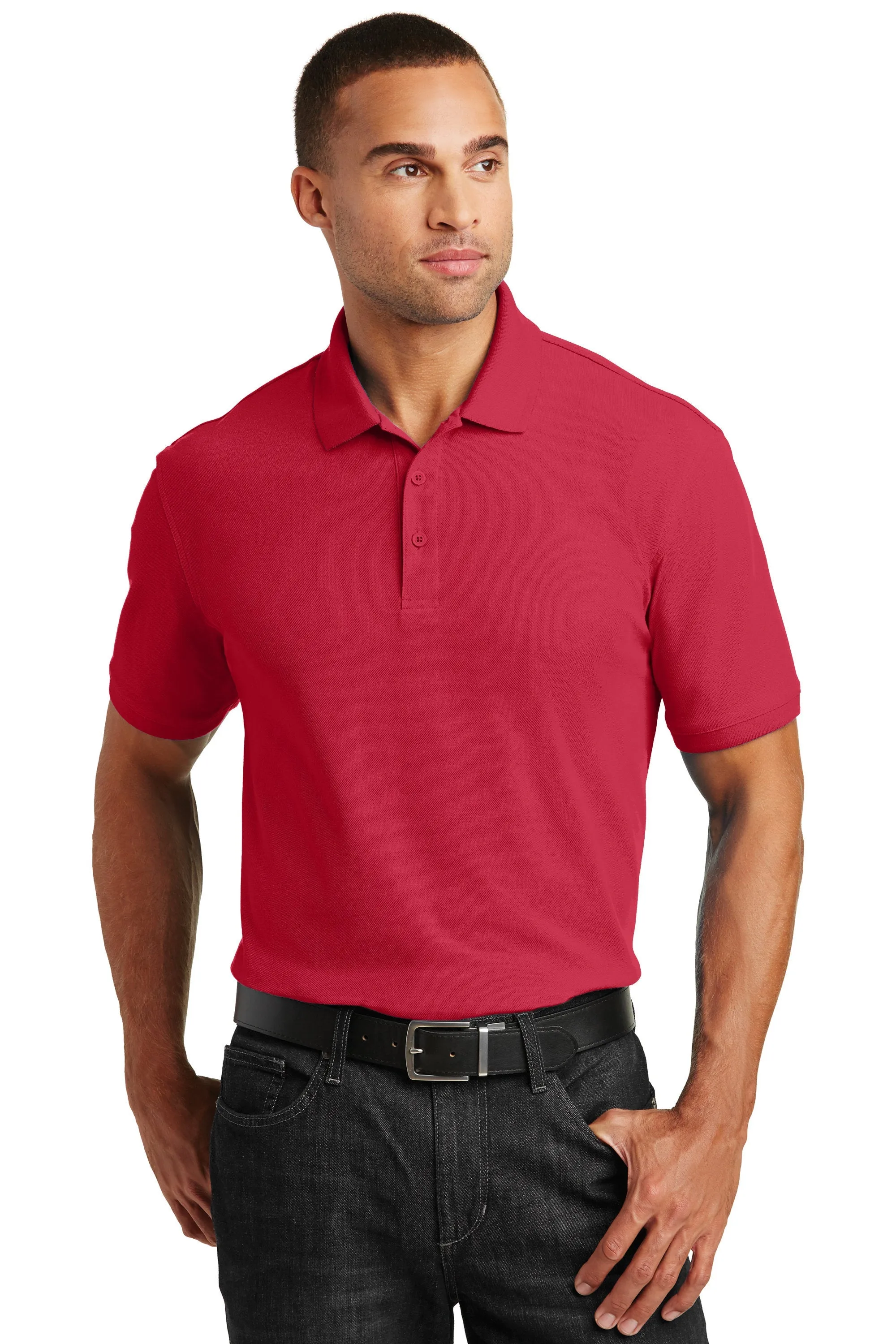 Custom Embroider Classic Pique Polo Shirt - Personalize Polo Shirt on Left or Right Chest Included