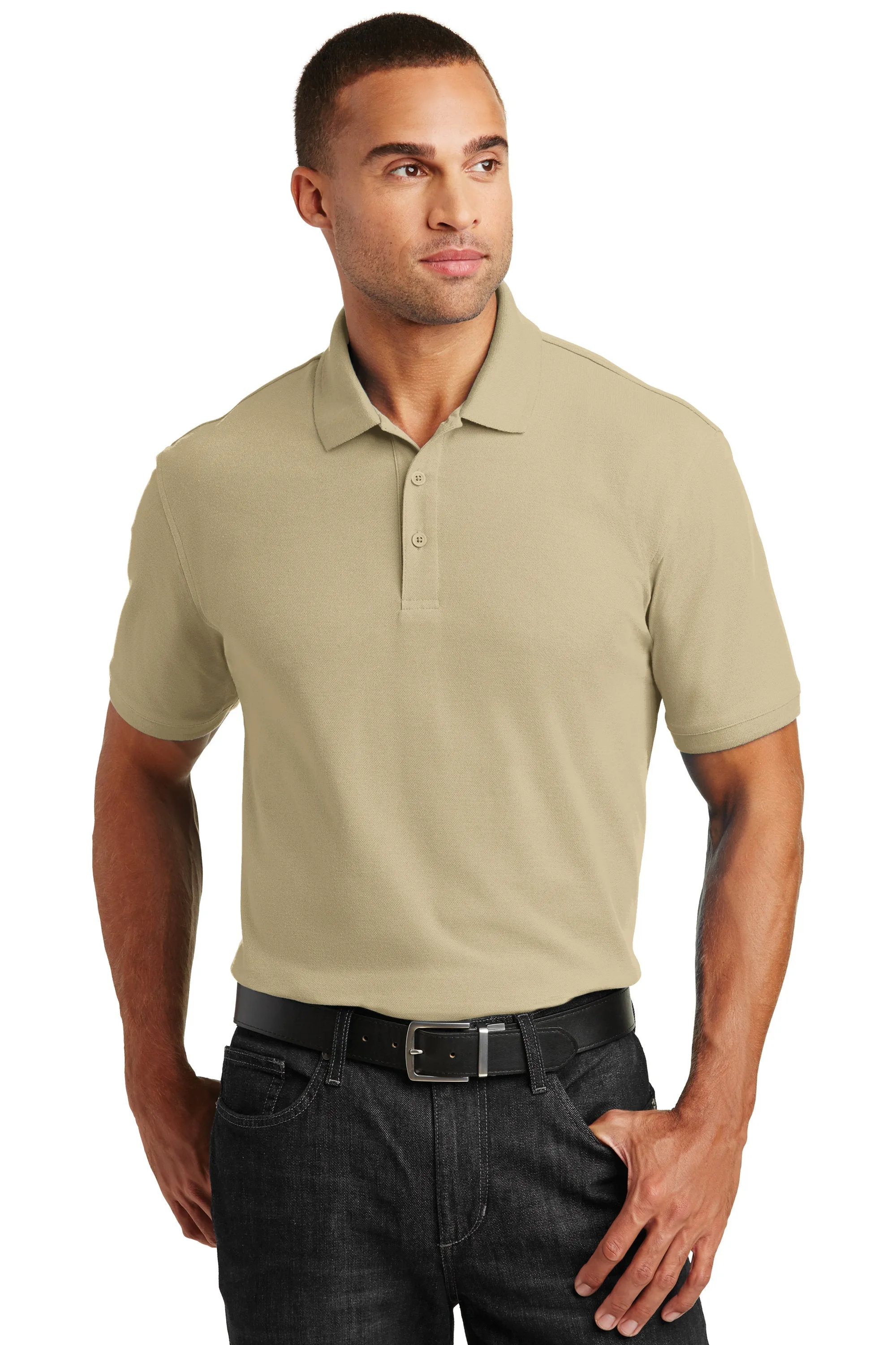 Custom Embroider Classic Pique Polo Shirt - Personalize Polo Shirt on Left or Right Chest Included