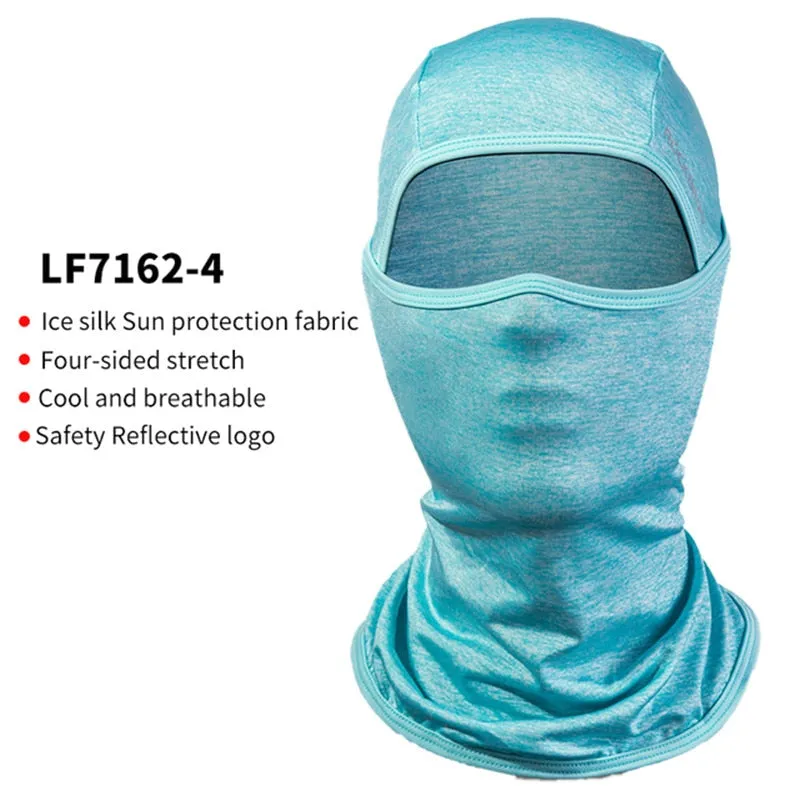 Cycling Mask Summer UV Protection Balaclava Glasses Face Breathable Hole Men Women Quick-Drying Bicycle Ice silk Mask