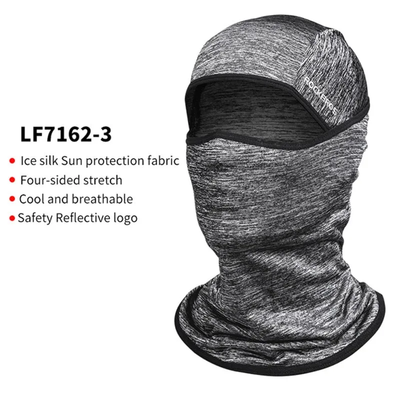 Cycling Mask Summer UV Protection Balaclava Glasses Face Breathable Hole Men Women Quick-Drying Bicycle Ice silk Mask