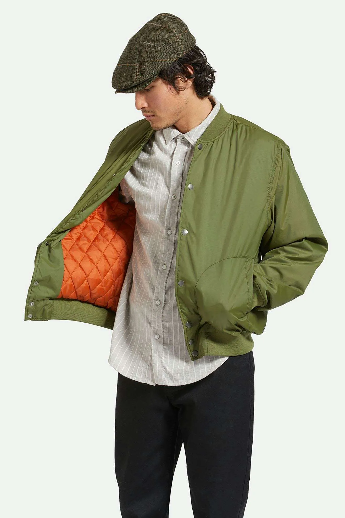 Dillinger Flight Bomber Jacket - Cypress Green