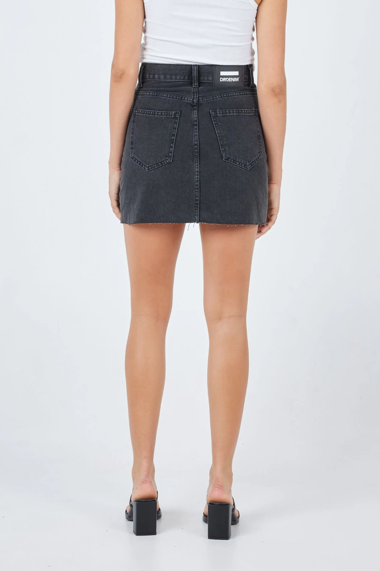 Echo Mini Skirt - Charcoal Black