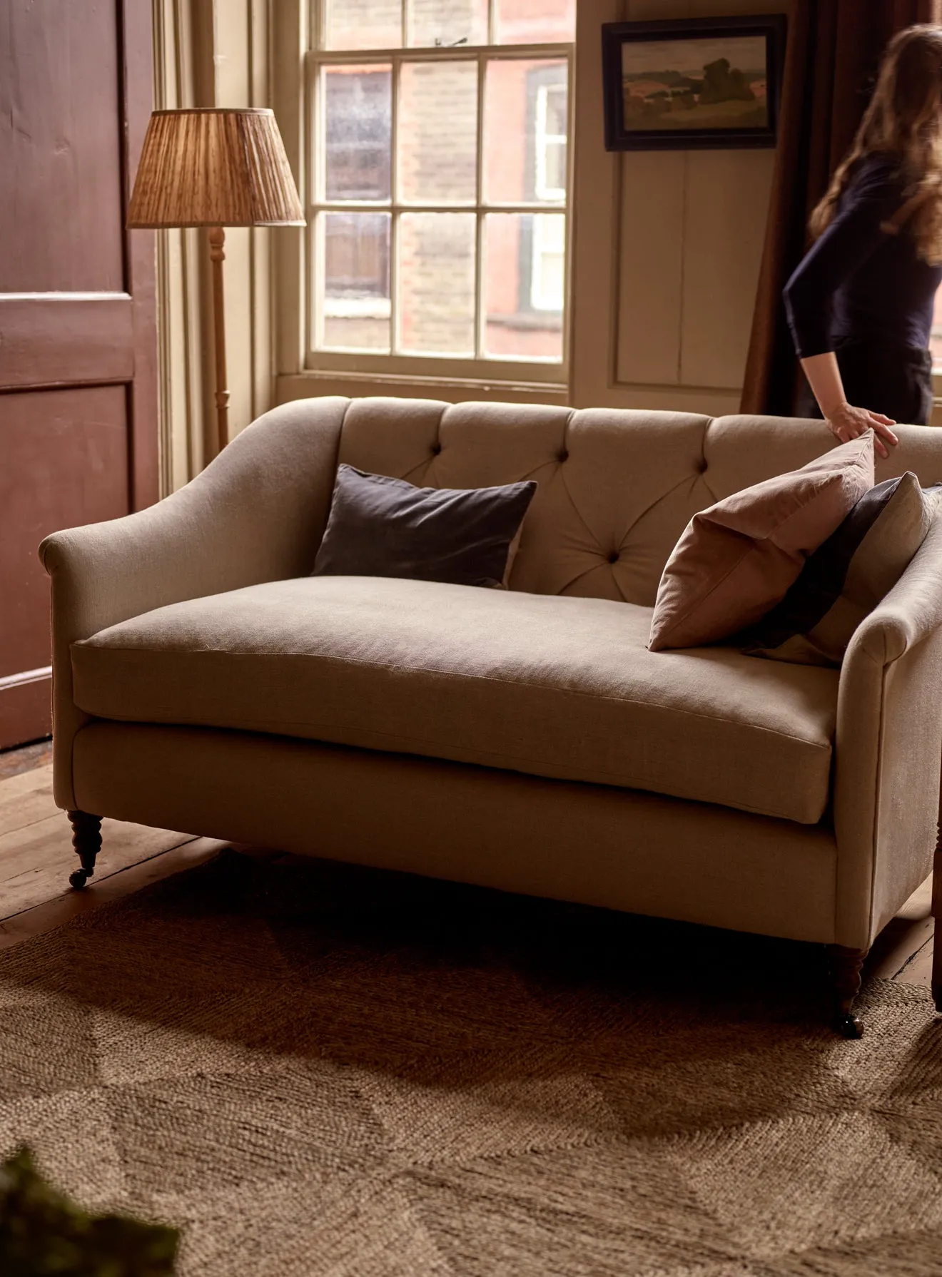 Elbert Sofa, Natural Linen