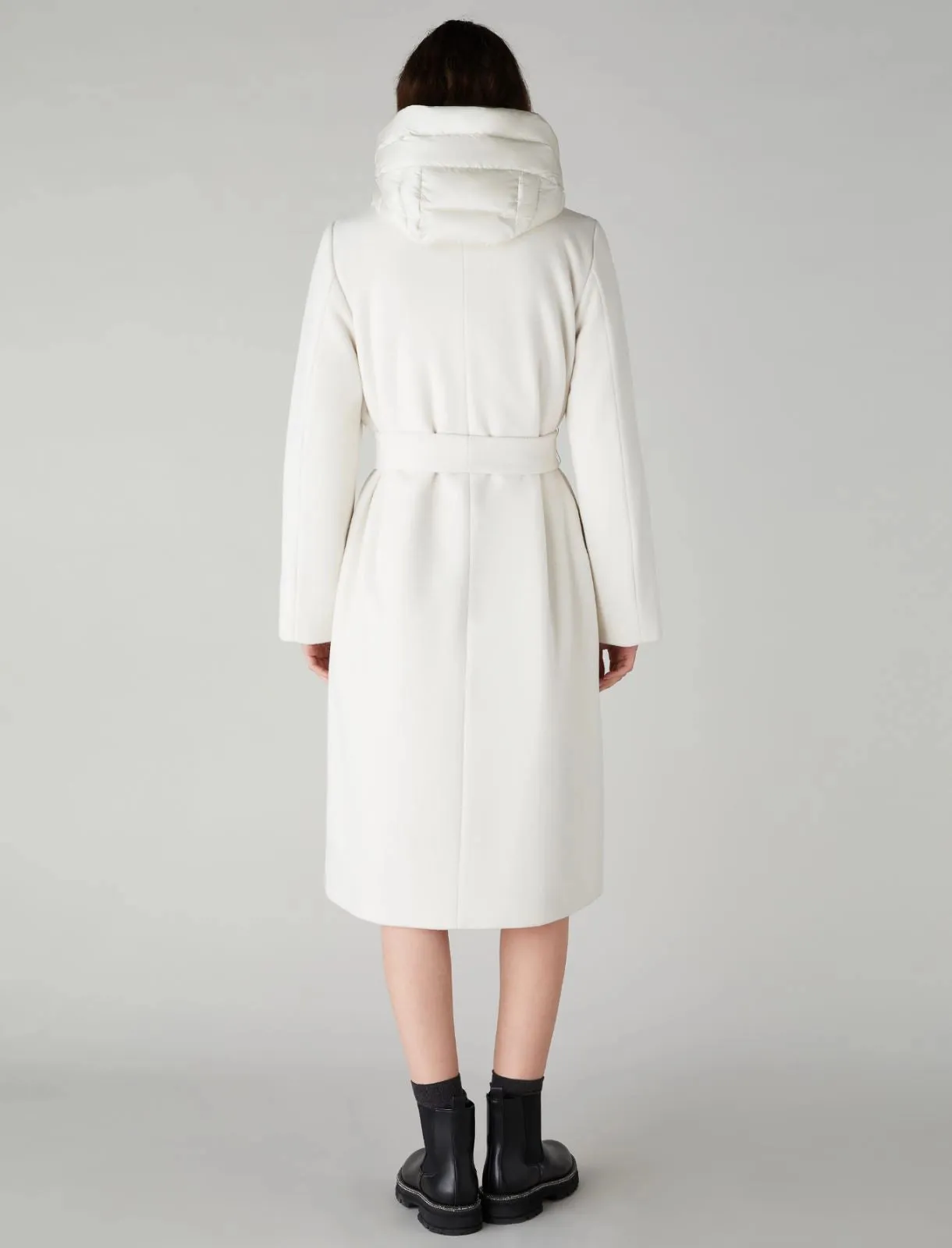 EMME Cream padded coat