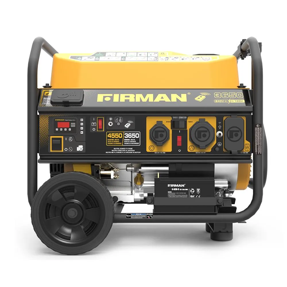 FIRMAN P03612 4550/3650 Watt 120/240 V Gas Remote Start Generator, cETL