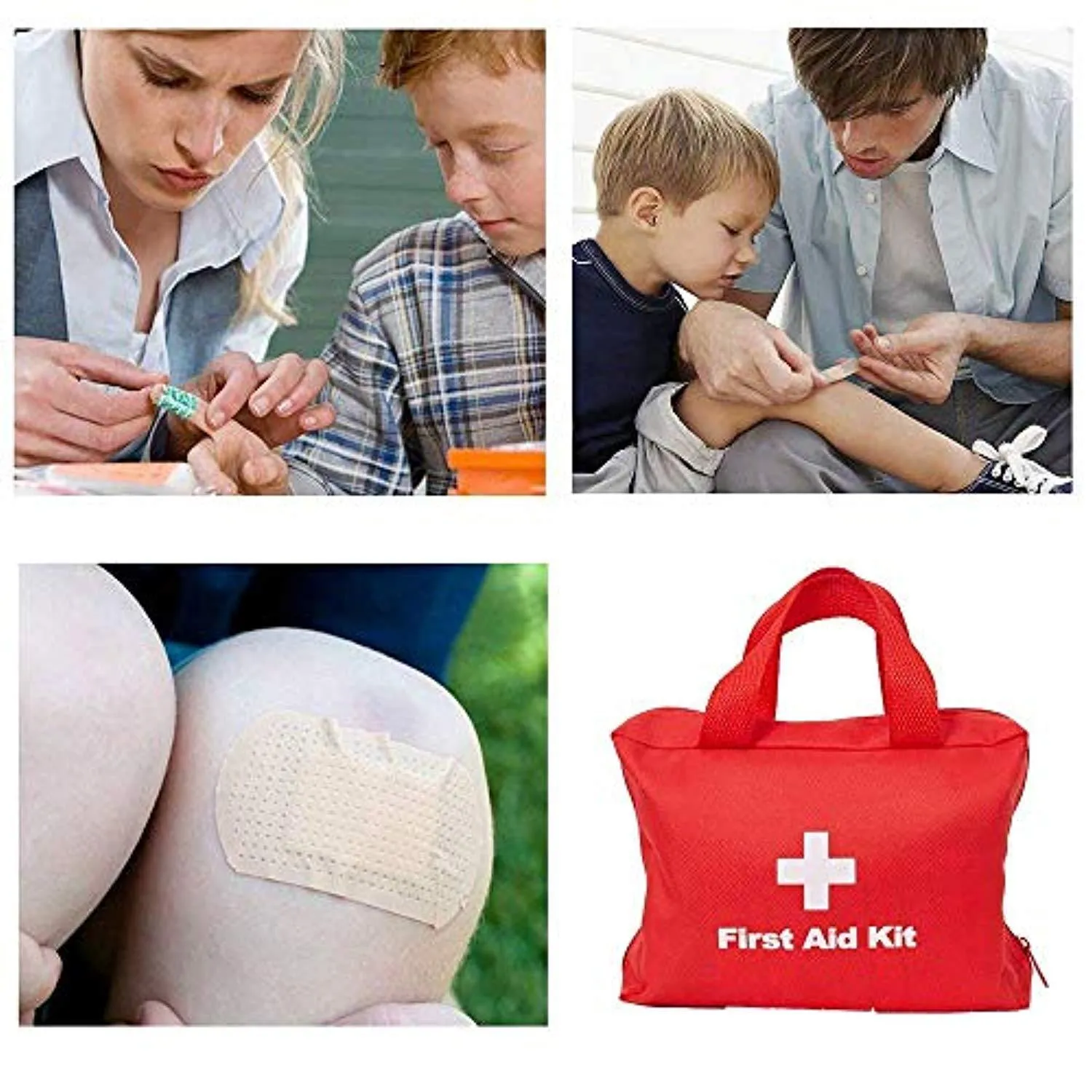 First Aid Essentials First Aid Kit, Red