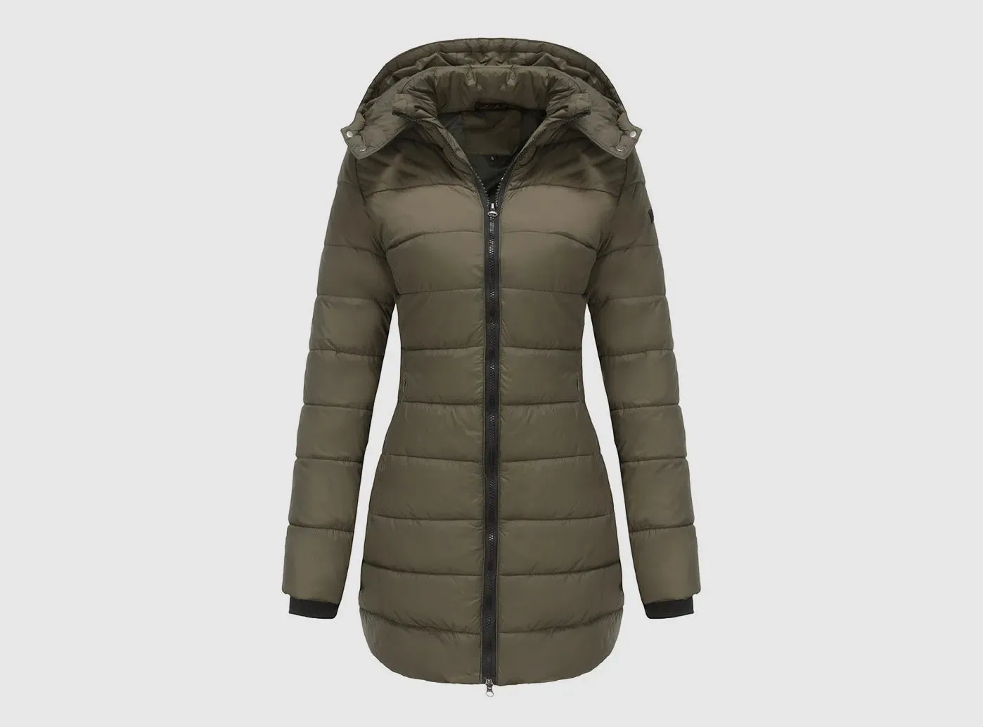 FitVille Women's Detachable Hood Parka