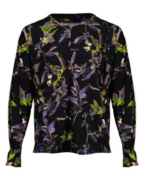 Floral Print Poly Blouse