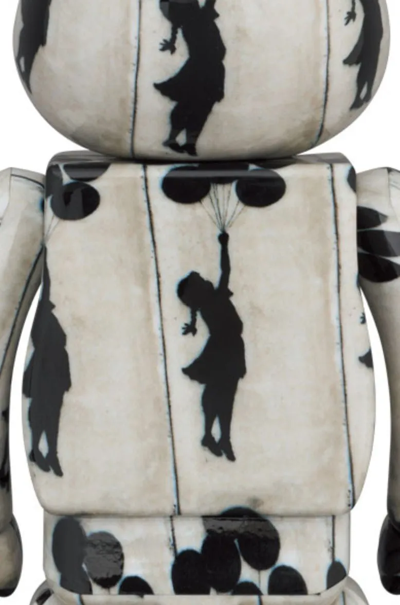 Flying Balloons Girl 100% 400% Be@rbrick by Brandalised x Medicom Toy x Banksy