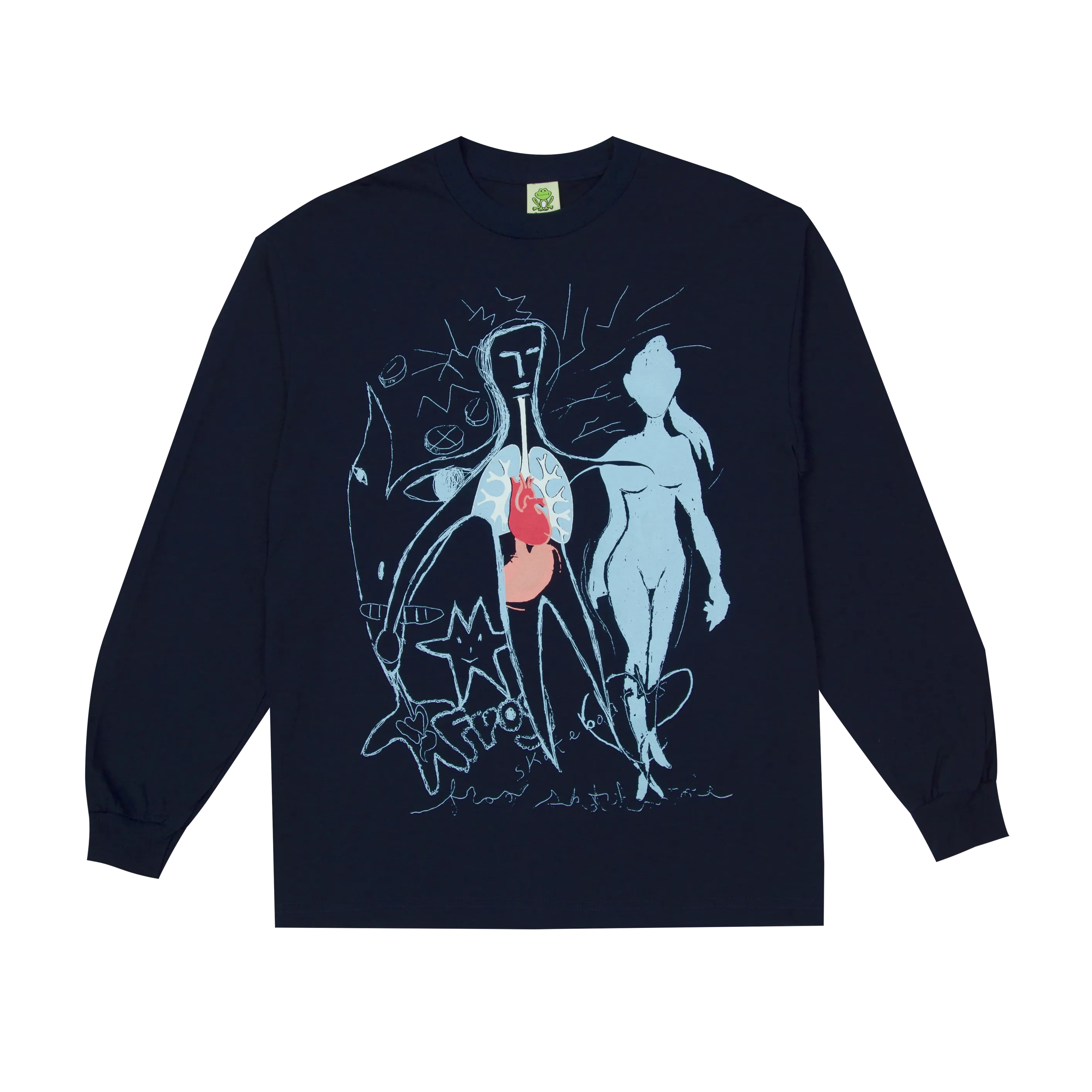 Frog Phenomena L/S T Shirt Navy