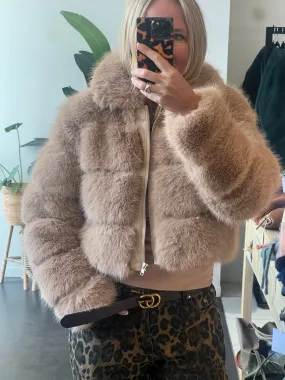 Fur Bomber Jacket