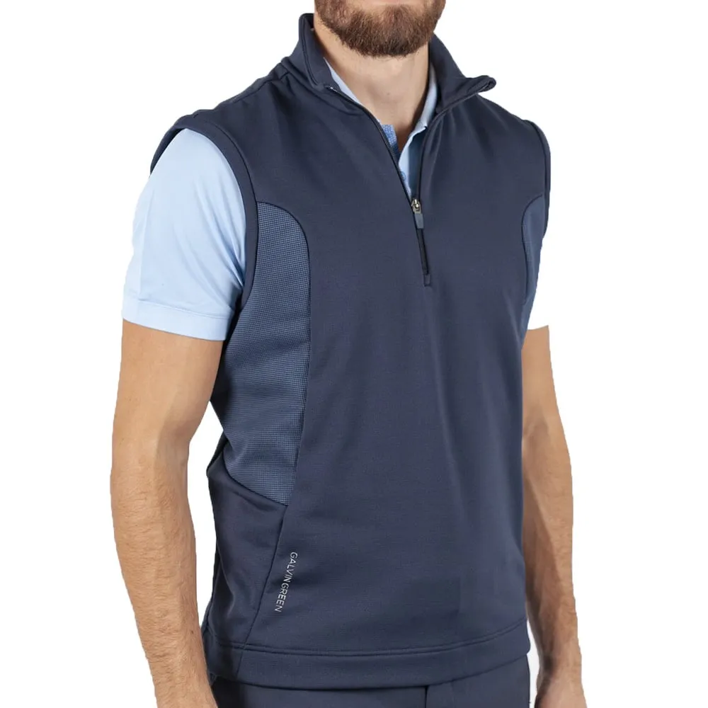 Galvin Green Dalton Insula 1/2 Zip Gilet - Navy