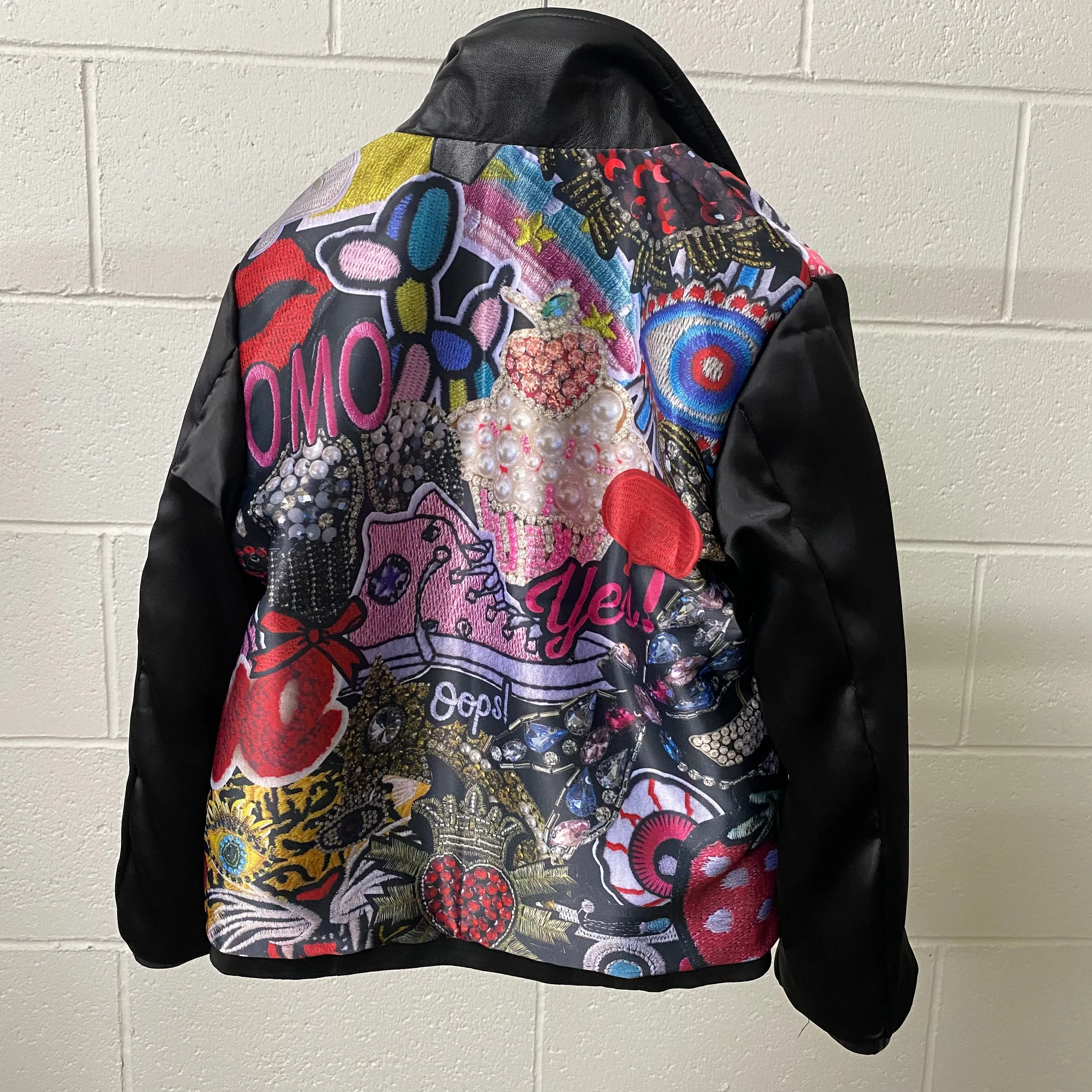 Girls Reversible Leather/Bomber Jacket