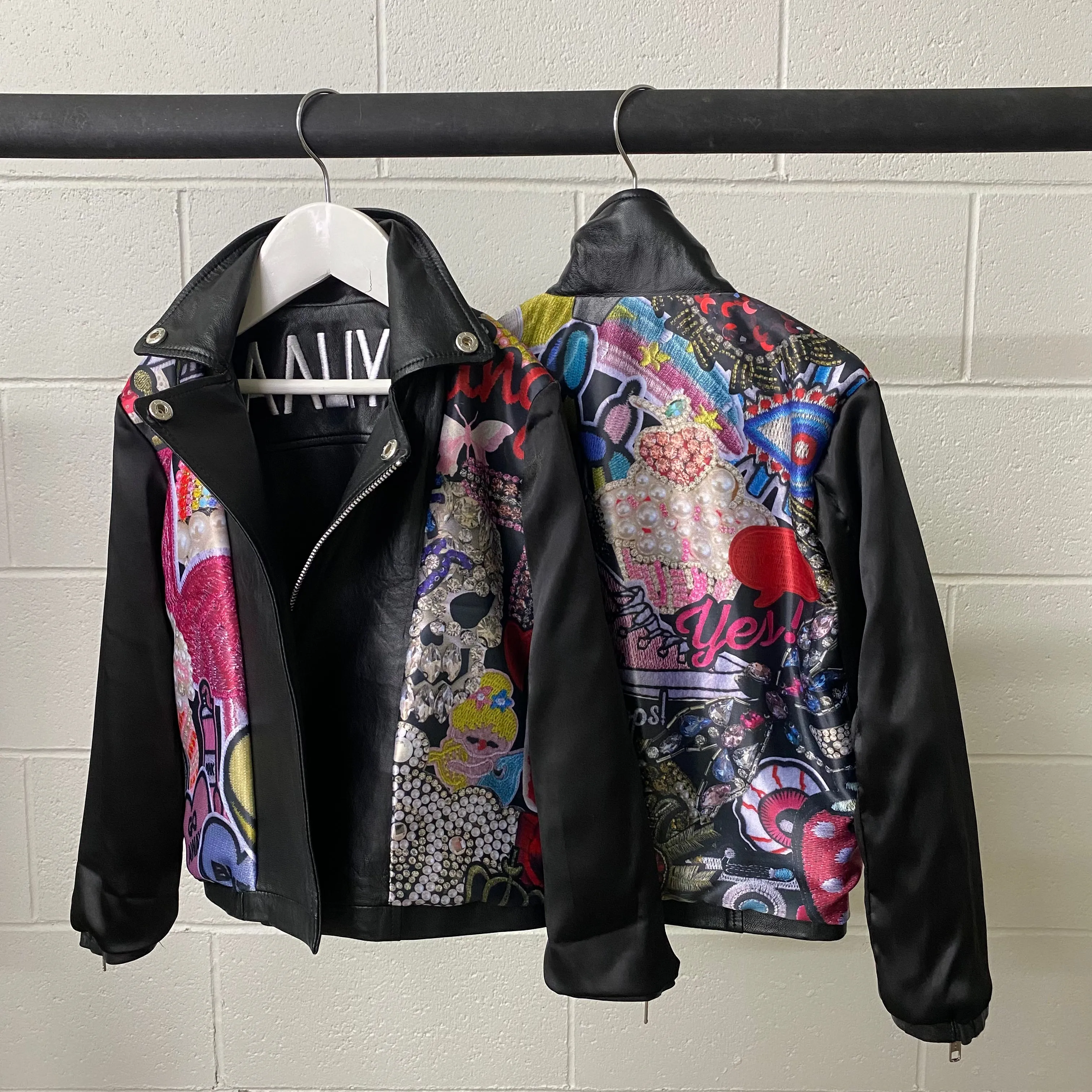 Girls Reversible Leather/Bomber Jacket