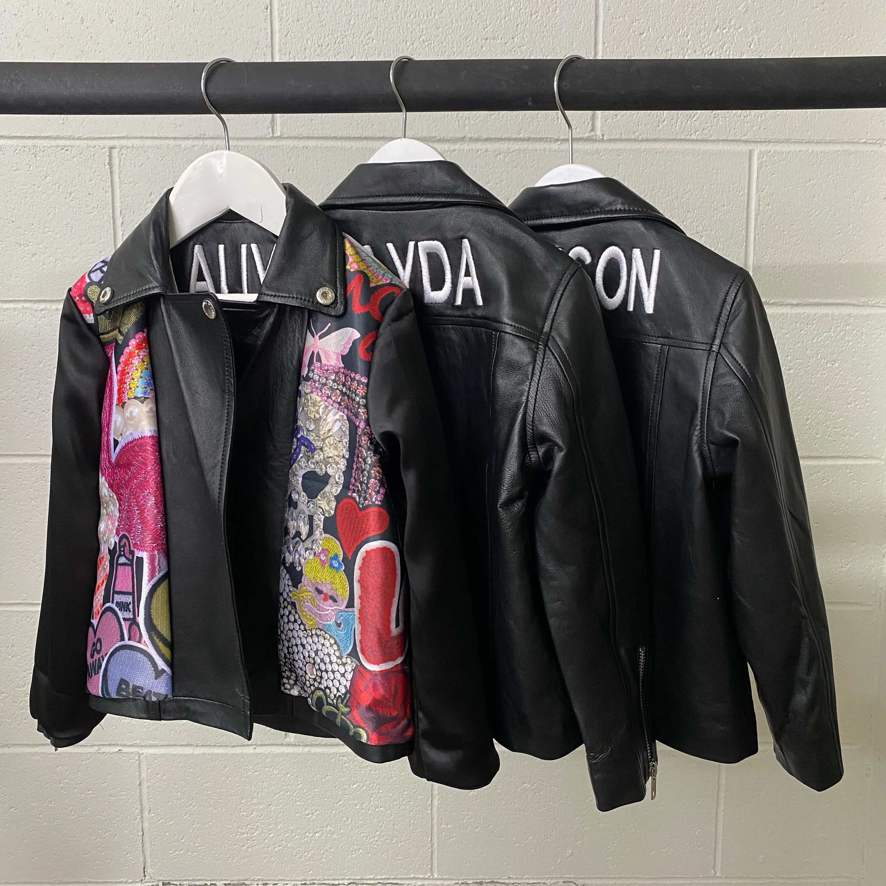 Girls Reversible Leather/Bomber Jacket