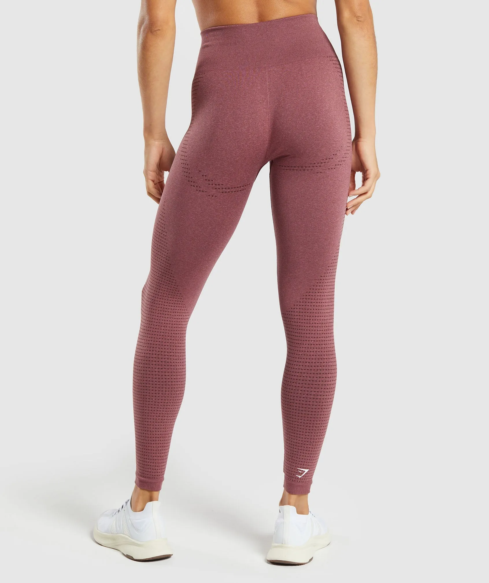 Gymshark Vital Seamless 2.0 Leggings - Burgundy Pink /Marl