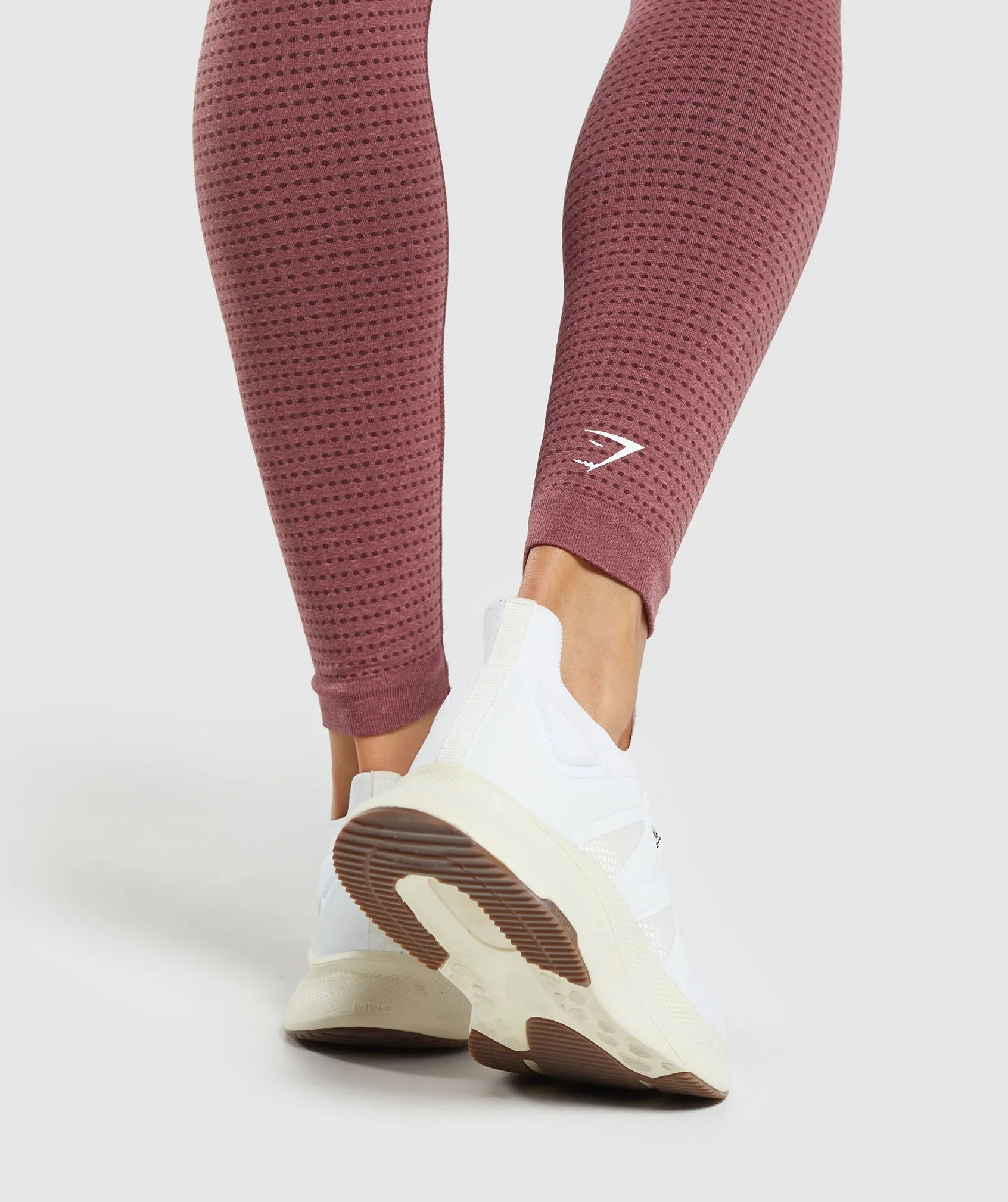 Gymshark Vital Seamless 2.0 Leggings - Burgundy Pink /Marl