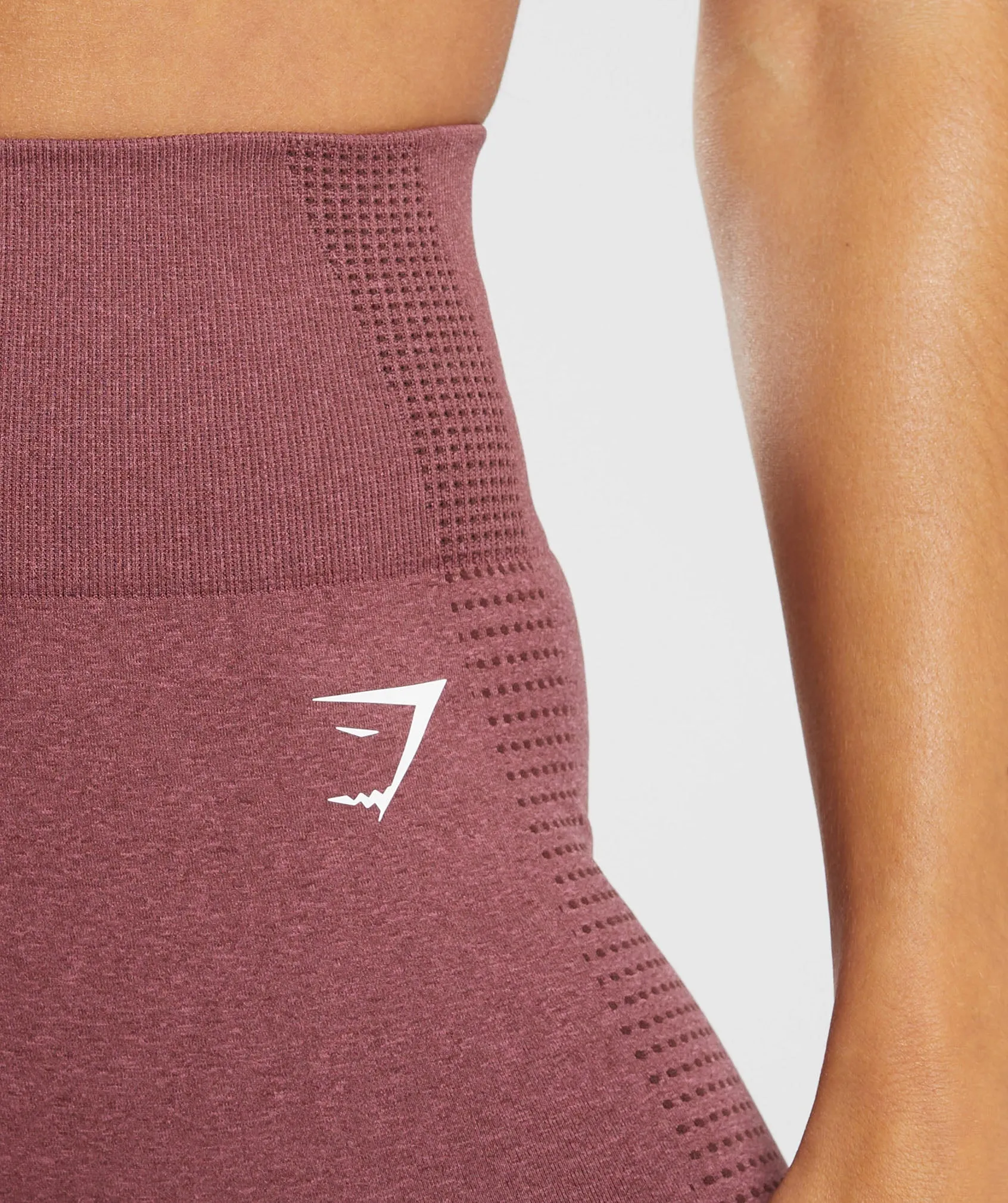 Gymshark Vital Seamless 2.0 Leggings - Burgundy Pink /Marl