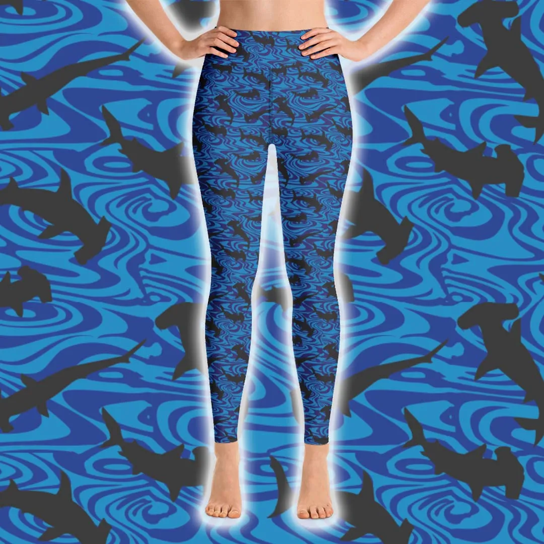 Hammerhead Shark Leggings - High Waist