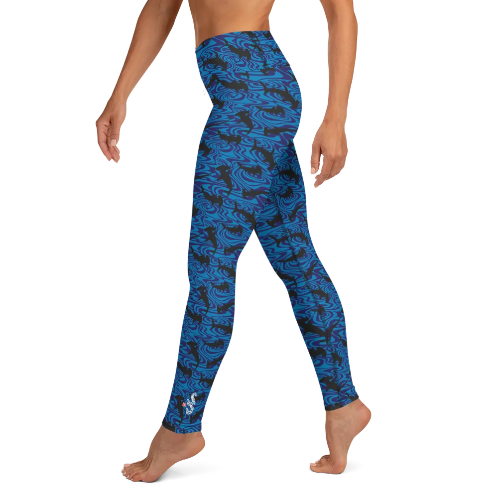 Hammerhead Shark Leggings - High Waist