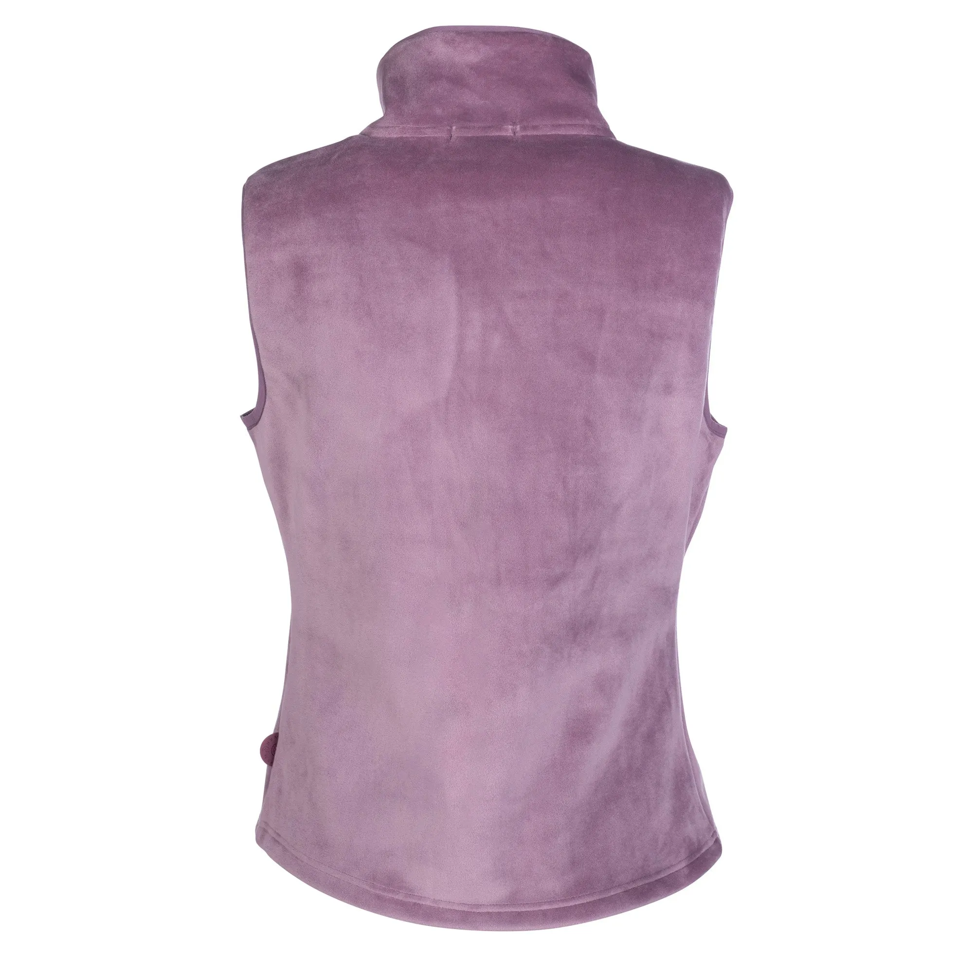 Hkm Ladies Leana Plush Gilet - Mauve