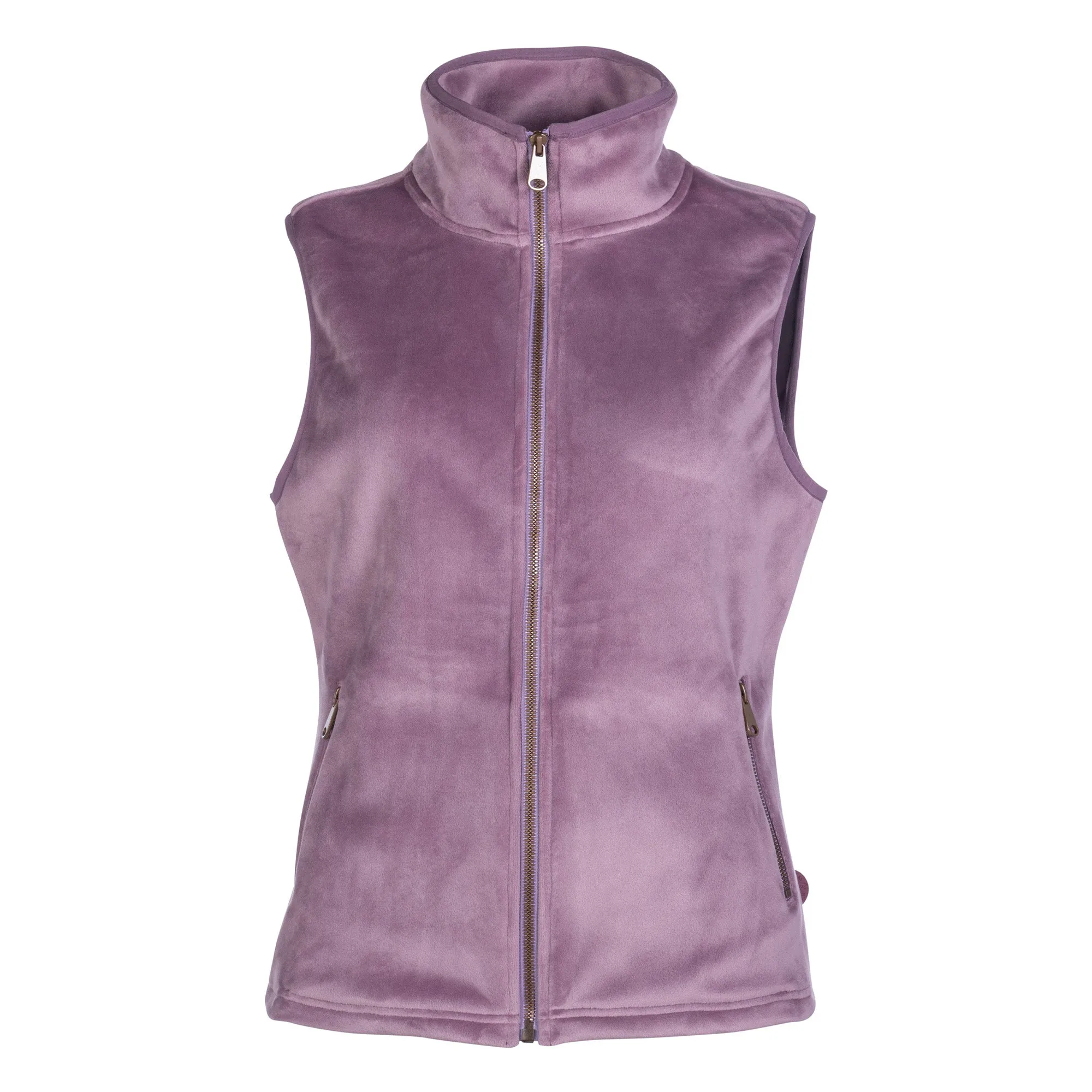 Hkm Ladies Leana Plush Gilet - Mauve