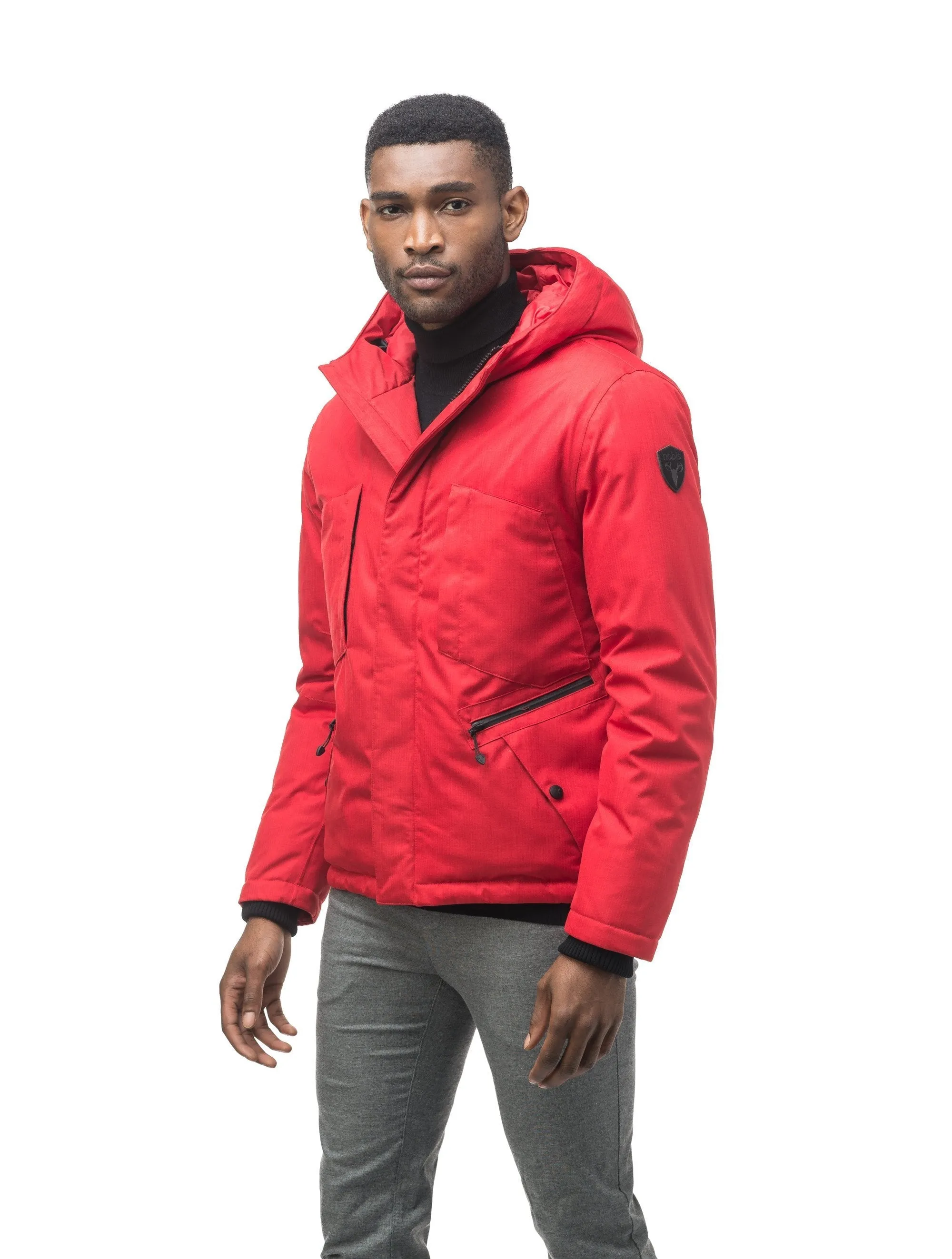 Holt Mens Hooded Hip Length Jacket