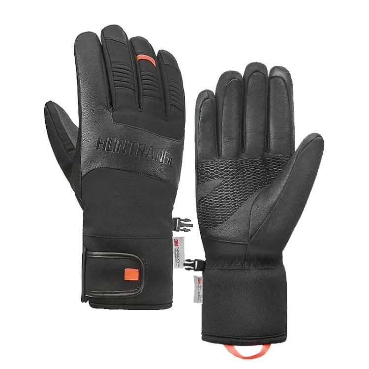 HUNTRANGE A055 Waterproof Riding Sports Touch Screen Keep Warm Gloves, Size: L(Black)