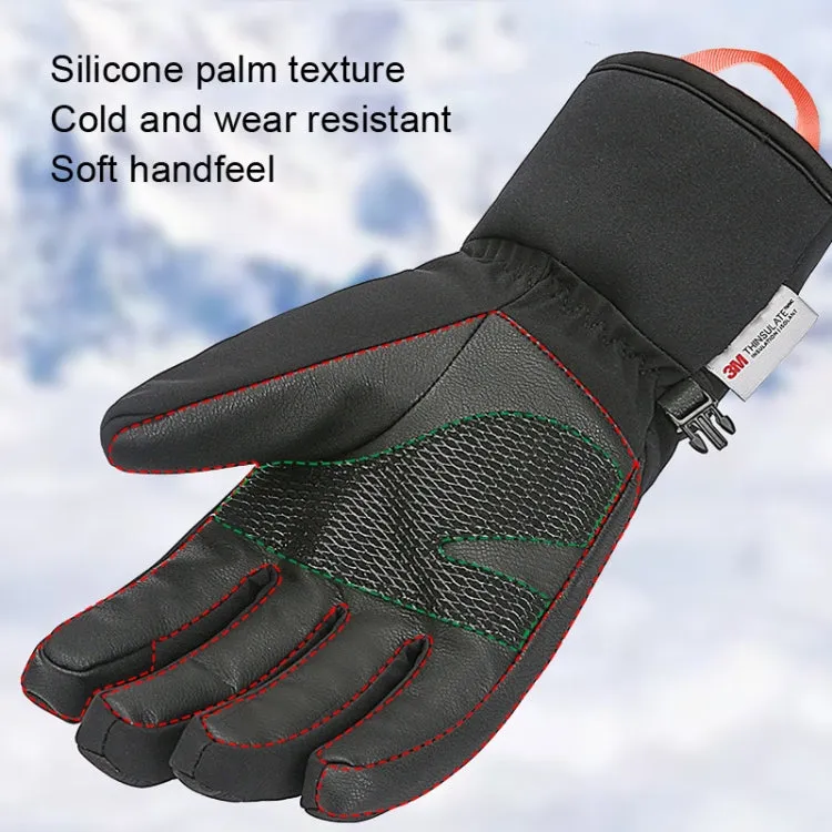 HUNTRANGE A055 Waterproof Riding Sports Touch Screen Keep Warm Gloves, Size: L(Black)