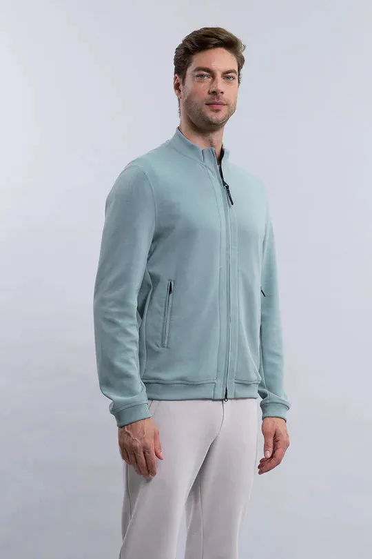 ID24224-Duno Soft Green Point Sweatshirt