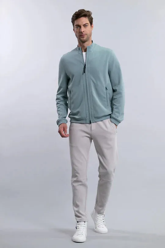 ID24224-Duno Soft Green Point Sweatshirt