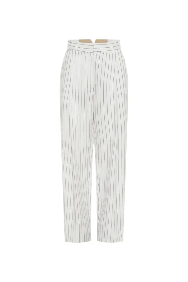 Jagger Trouser White Pinstripe