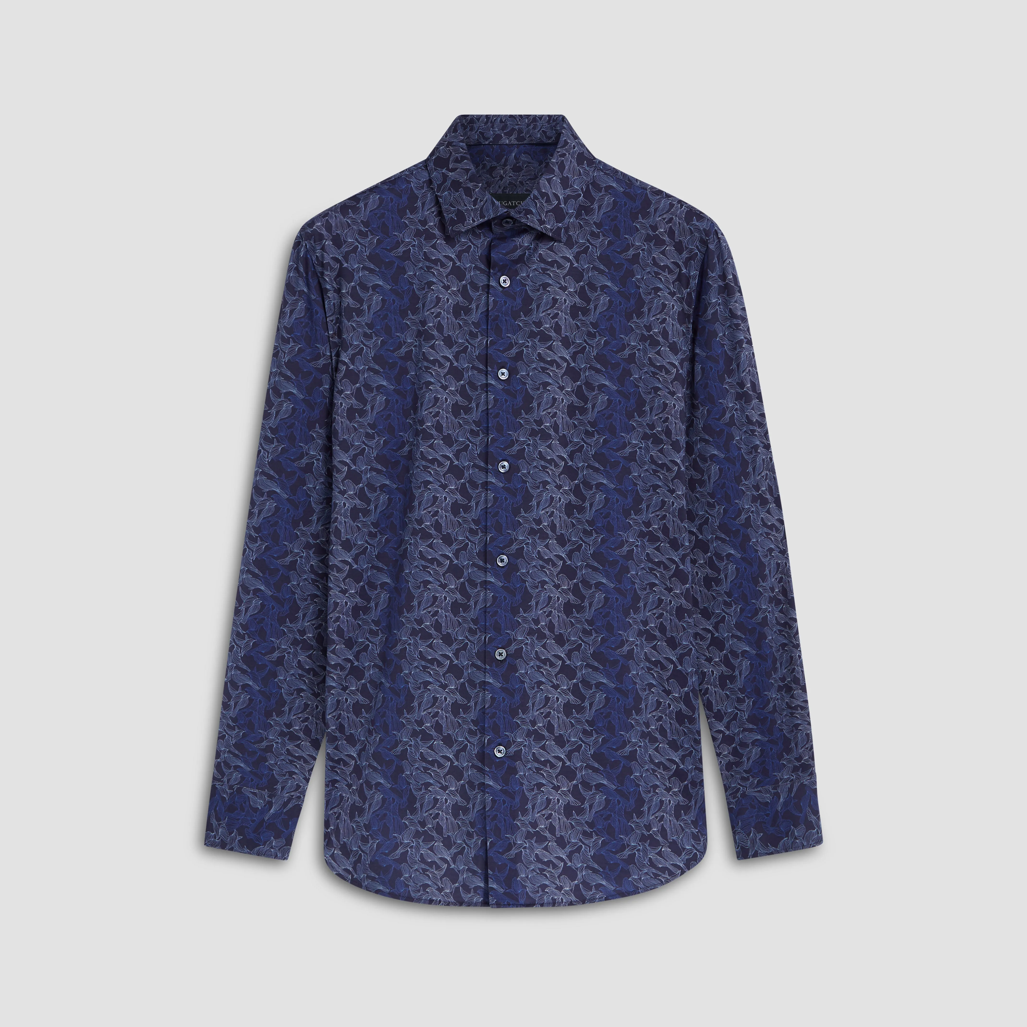 James Abstract Bird Print OoohCotton Shirt