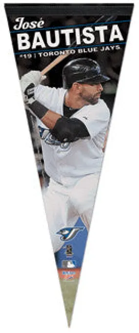 Jose Bautista "Bomber" Premium Felt Pennant (LE /1,000) - Wincraft 2011