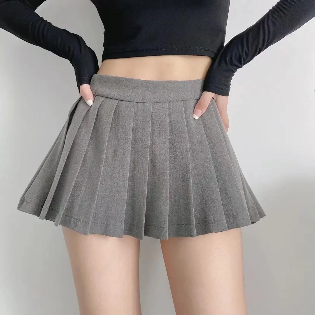 JOSKAA 2024 new Korean Fashion Y2K Aesthetic Pleated Micro Skirt