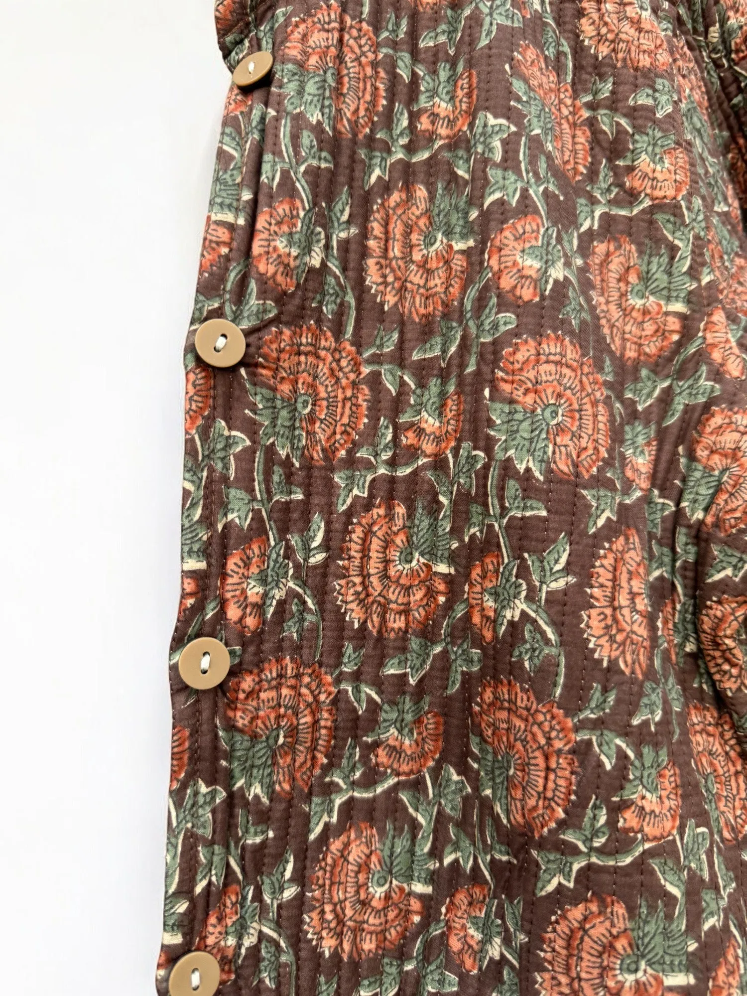 Kantha Jacket - Block Print Cotton  | Large (12-14)