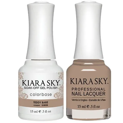 Kiara Sky All-in-One Gel   Polish Duo - 5008 Teddy Bare