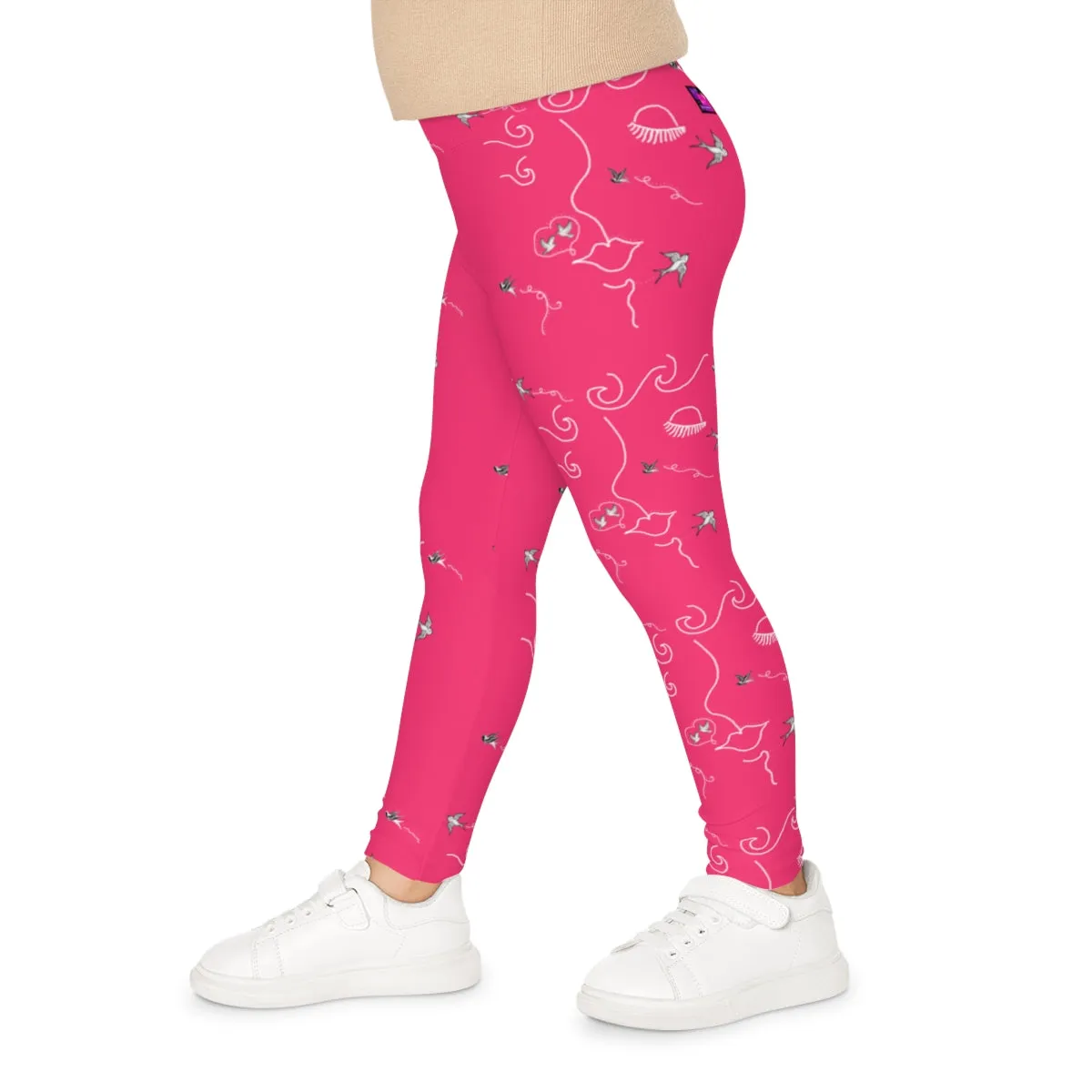 Kids Leggings (AOP) SWALLOWS