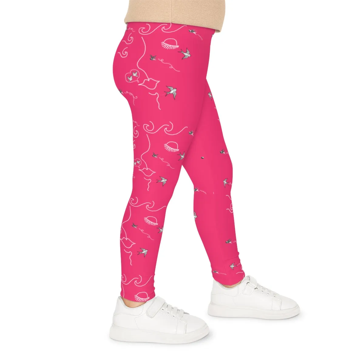 Kids Leggings (AOP) SWALLOWS