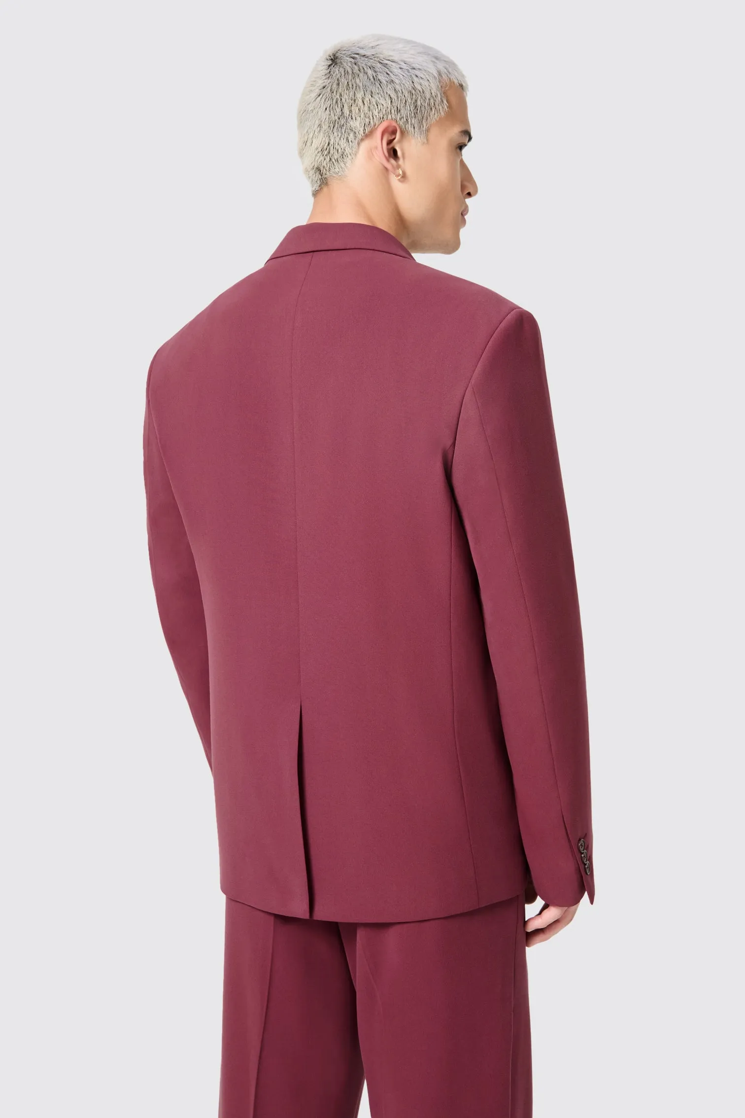 Lavoir Oversized Burgundy Jacket