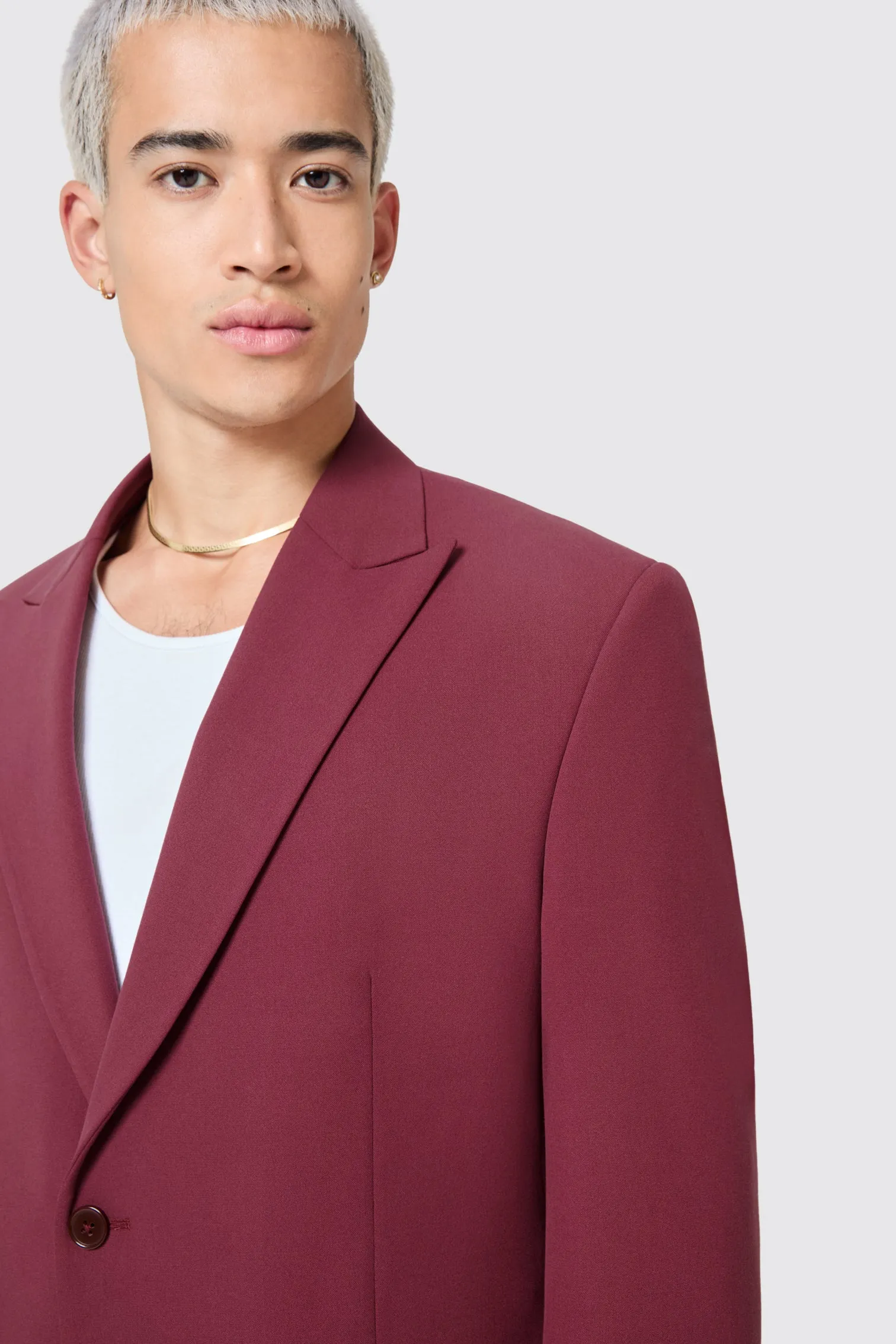 Lavoir Oversized Burgundy Jacket