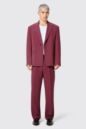 Lavoir Oversized Burgundy Suit