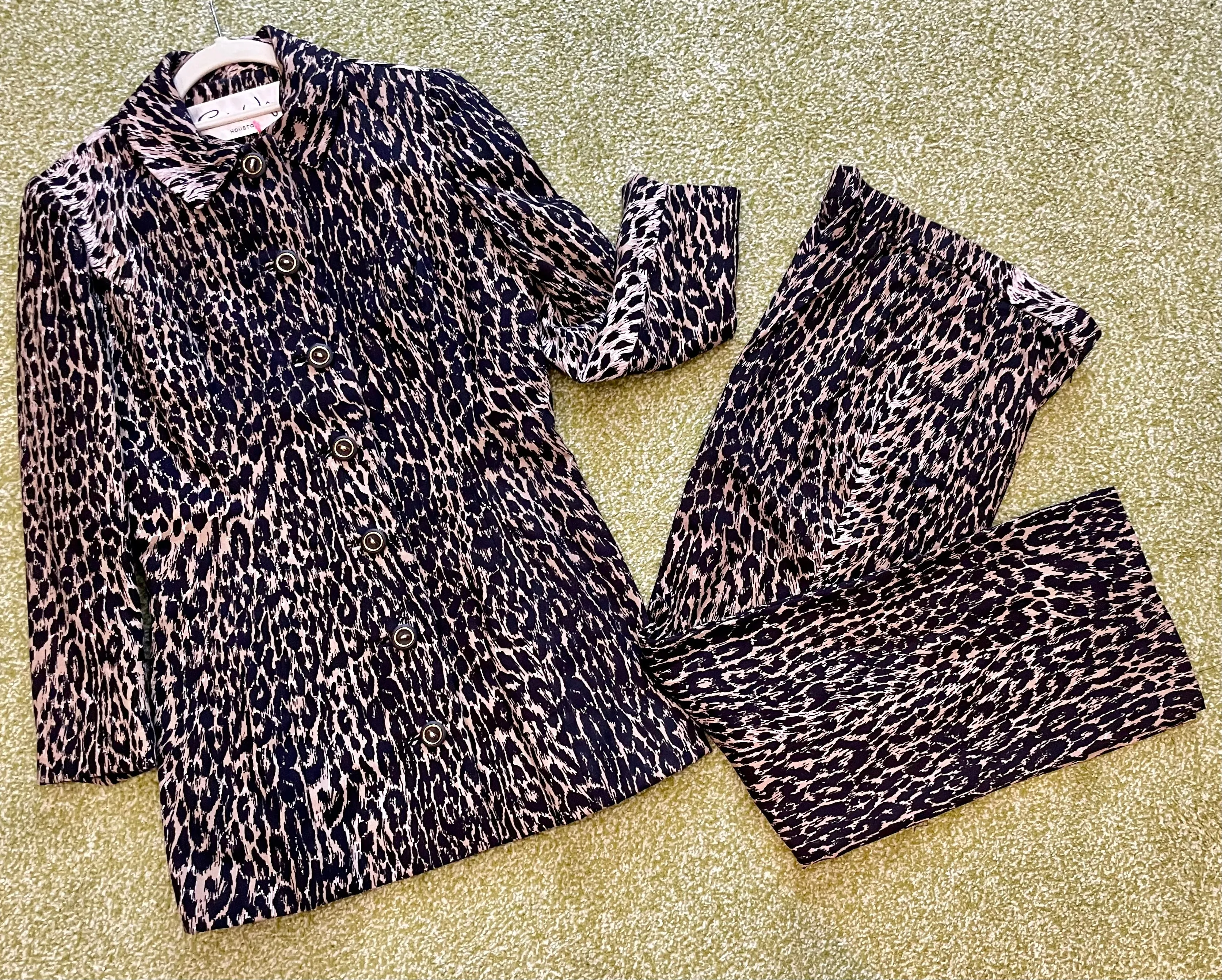 Leopard Print Cotton Suit