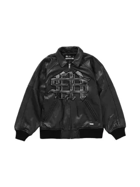 Limited Edition Chrome Identity Leather Biker Jacket