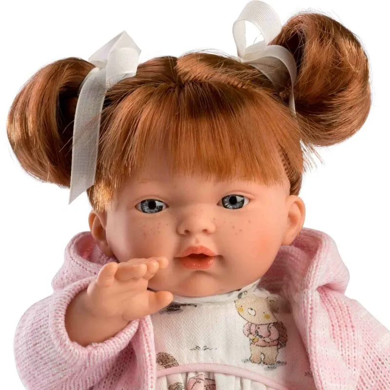 Llorens - Baby Girl Doll with Crying Mechanism, Clothing & Accessories: Lea 33cm