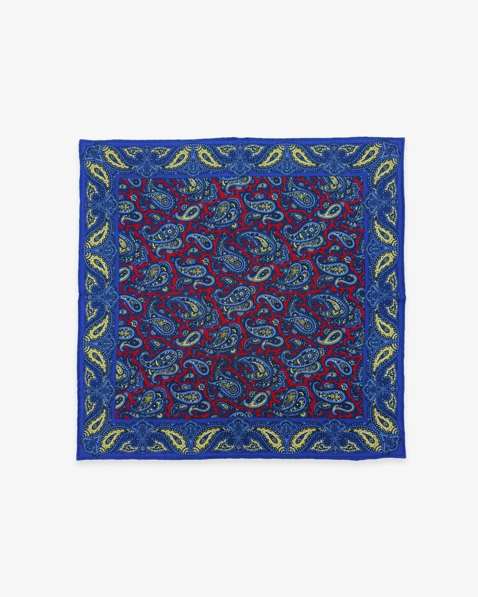 Madder Silk Pocket Square - The Avebury